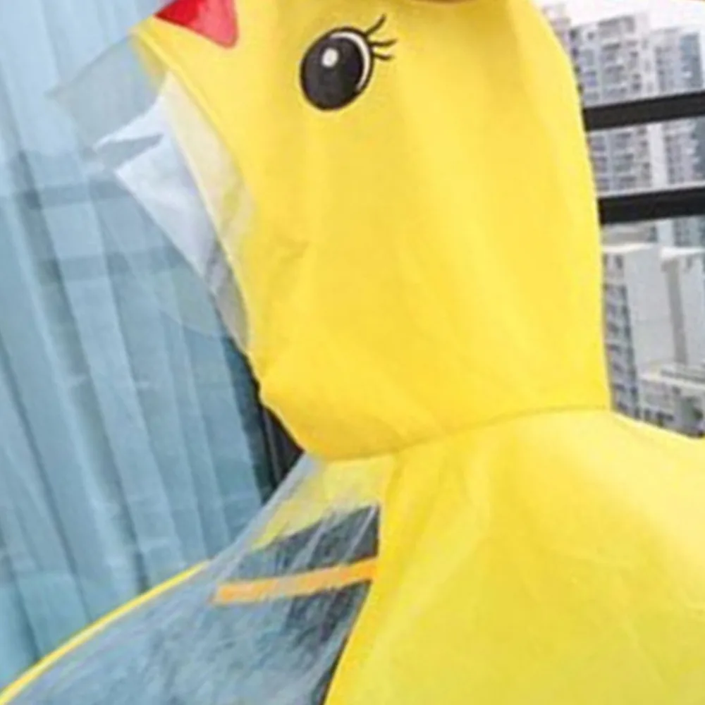 Креативный мультяшный плащ дождевик с изображением утки складной детский