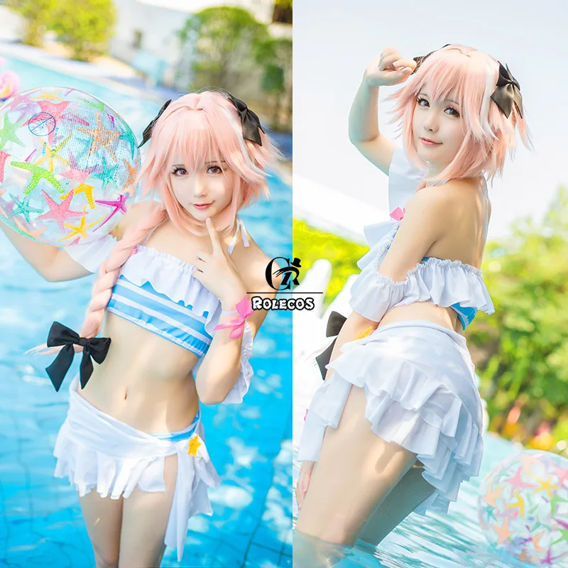 Купальник ROLECOS Fate Extella Link Astolfo сексуальный костюм для косплея игровой FGO купальник