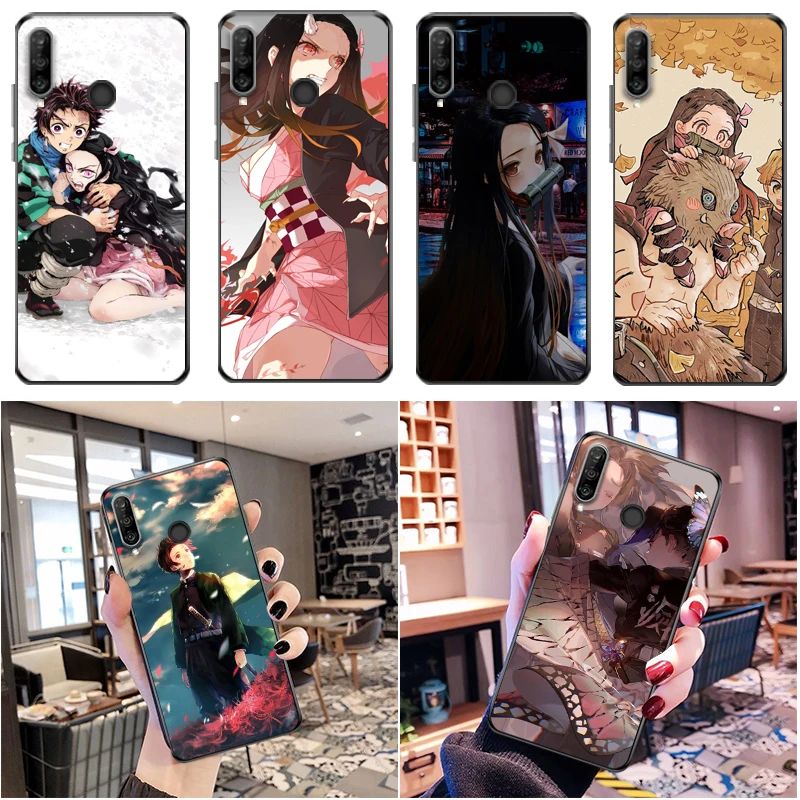 

Demon Slayer Kimetsu No Yaiba Kamado Tanjirou Kamado Nezuko Agatsuma Zenitsu Phone Case For Huawei P30 Lite Pro Cases Coque