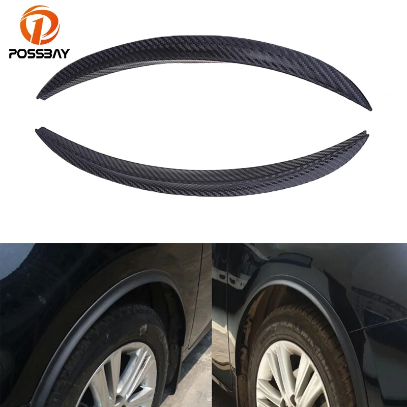 Автомобильные грязезащитные накладки POSSBAY из имитации углеродного волокна|wheel