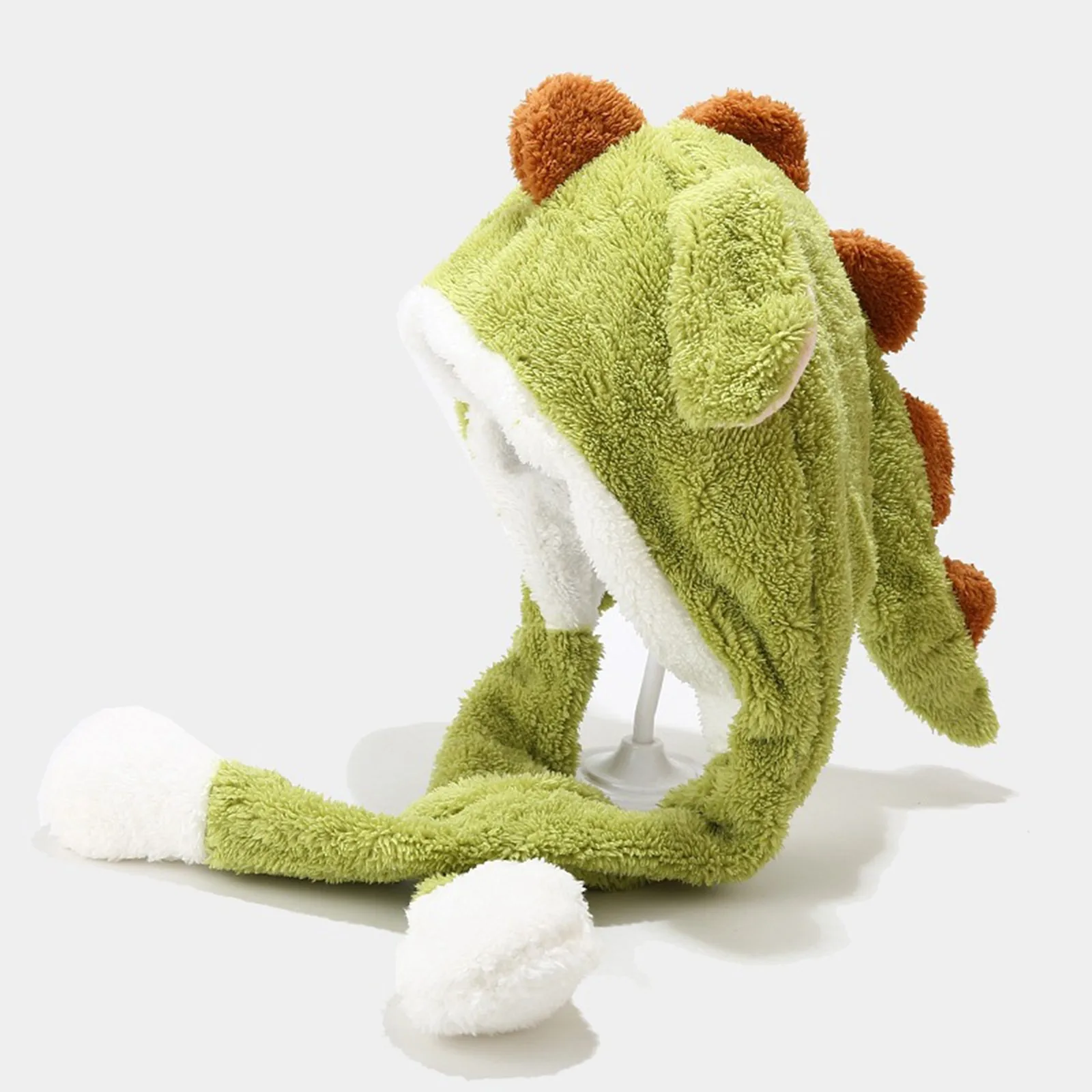 

Cute Women Girls Winter Dinosaur Hat Beanies Cap Funny Christmas Gift Soft Feaux Fur Beanies For Outdoor
