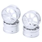 4 шт. передние и задние алюминиевые колесные диски 12 мм диаметр шестигранной ступицы: 62 мм 7 спиц CNC для HSP Redcat превышение RC 110 внедорожных багги