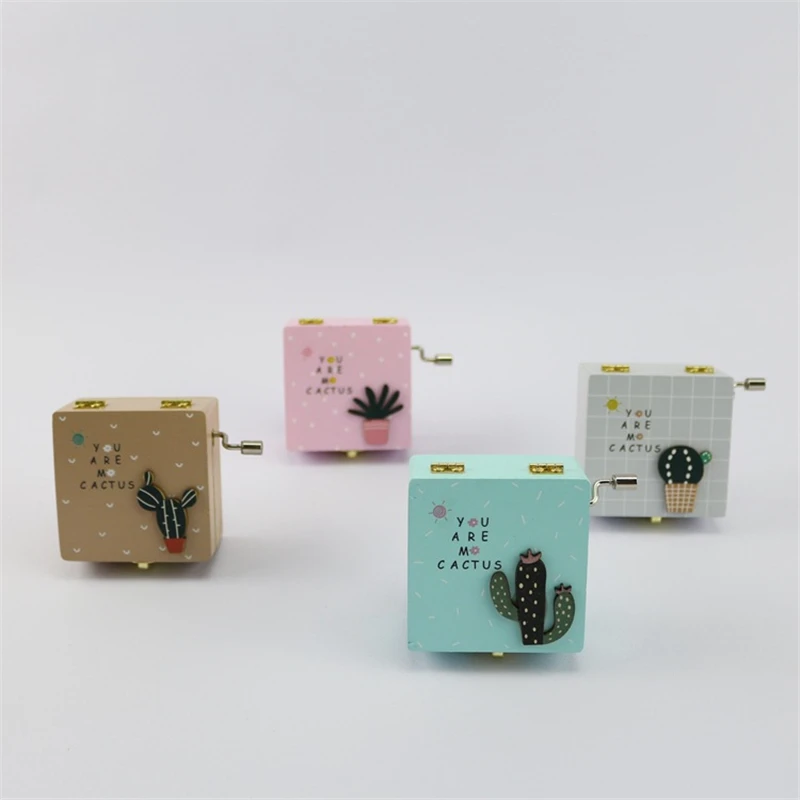 cactus Music box manual cosplay character props costume birthday gift children anime unisex |