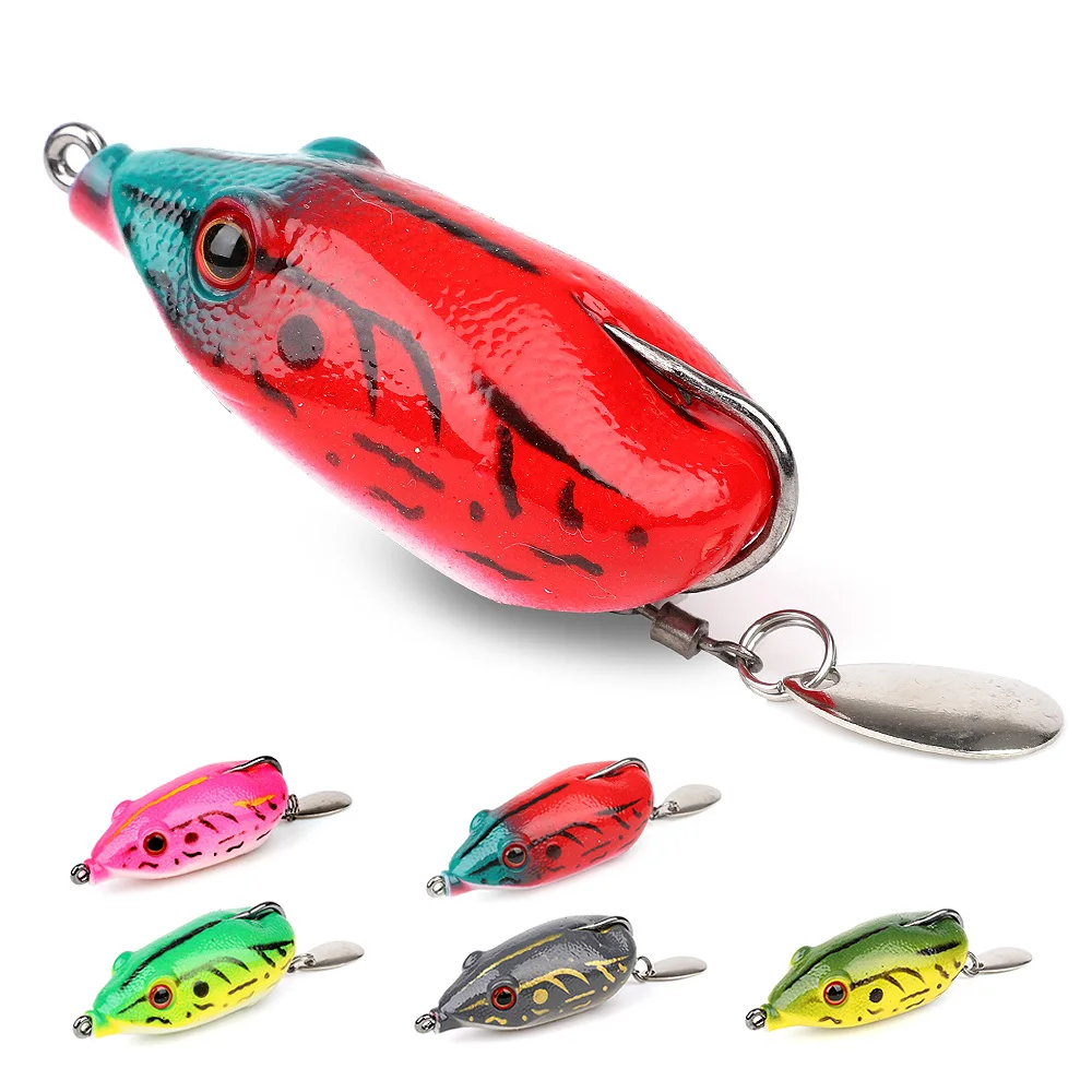 DONQL 1 шт. 6 см/14 г шелкопрядная рыболовная приманка в виде лягушки 5 цветов