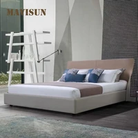 italian modern double bed bedroom minimalist fabric bed 1 5 meters 1 8 meters designer master bedroom wedding bed