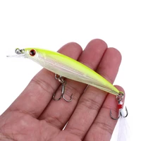 new up 1pcs minnow fishing lures 8g9cm hard lure fishing tackle 6 feather hook artificial bait 3d diving 0 5 1 5m