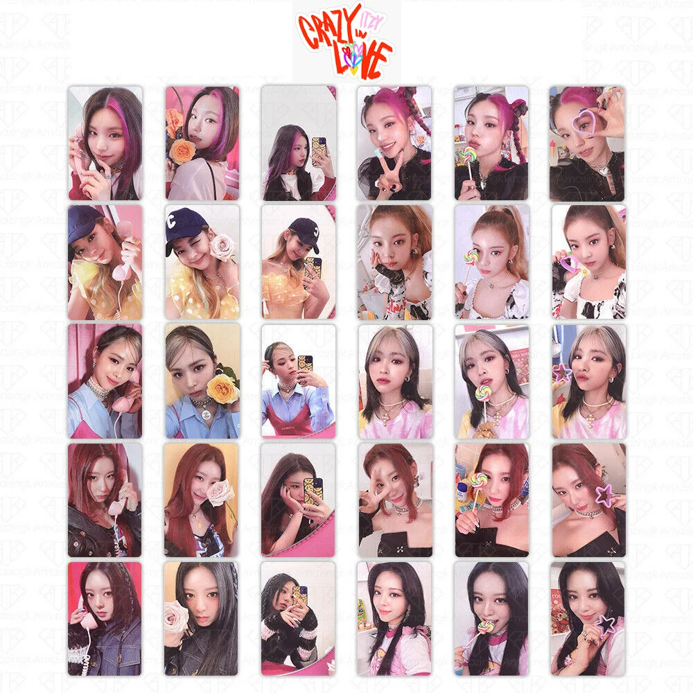 

KPOP ITZY Smallcard рандомная коллекционная карточка Фотокарточка LOMOcard K-POP Studentgifts фанаты Новая Корея группа спасибо открытка