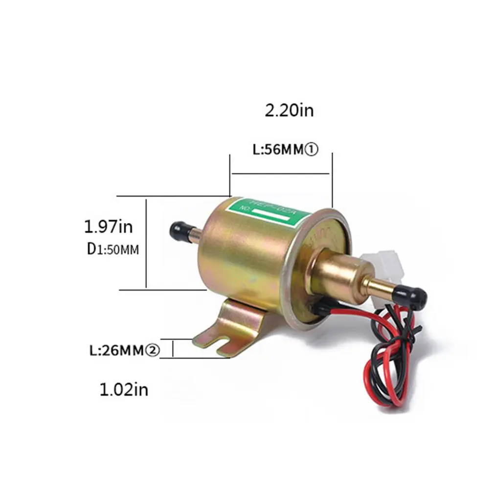 

HEP-02A 12V/24V Electronic Fuel Pump Multi-functional Fuel Pump Durable Fuel Pump Exquisite Diesel Pump