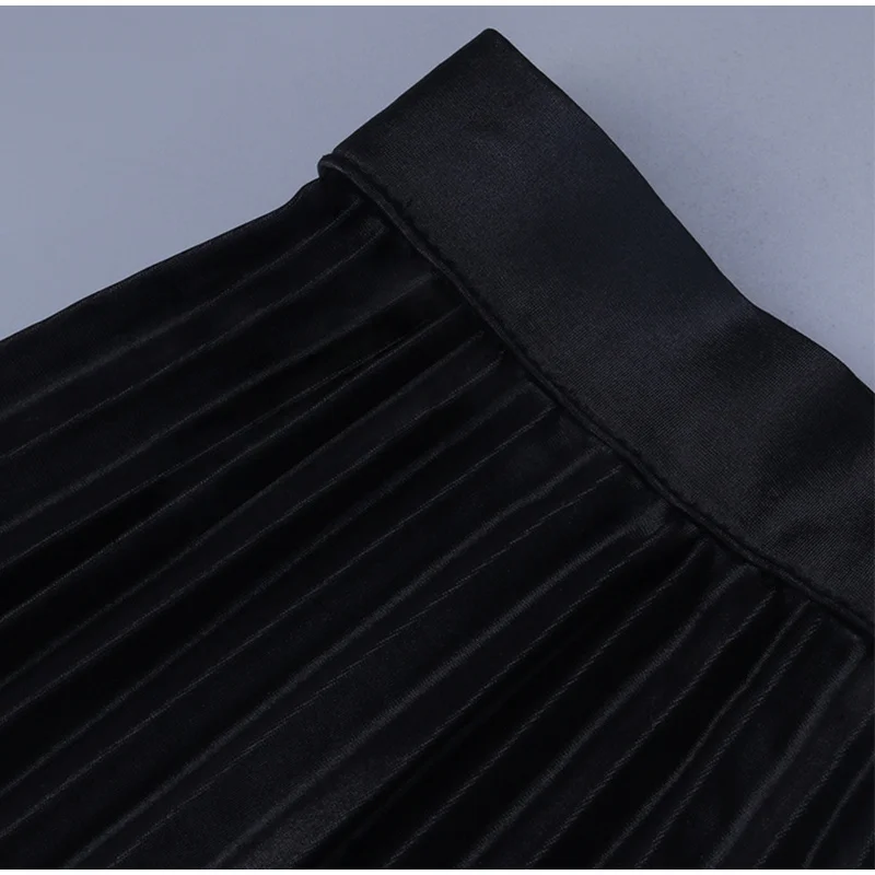 

2021 Summer Pleated Faux Leather Women's Mini Skirt High waist Sexy Black Female Short Skirt New Spring Fashion Ladies Bottoms