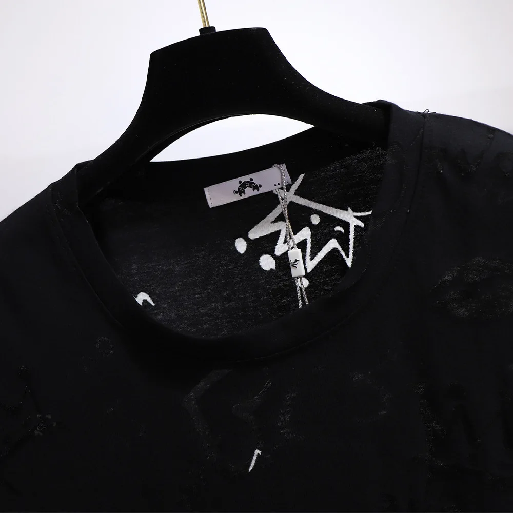 Женская свободная футболка с коротким рукавом черная или розовая Повседневная