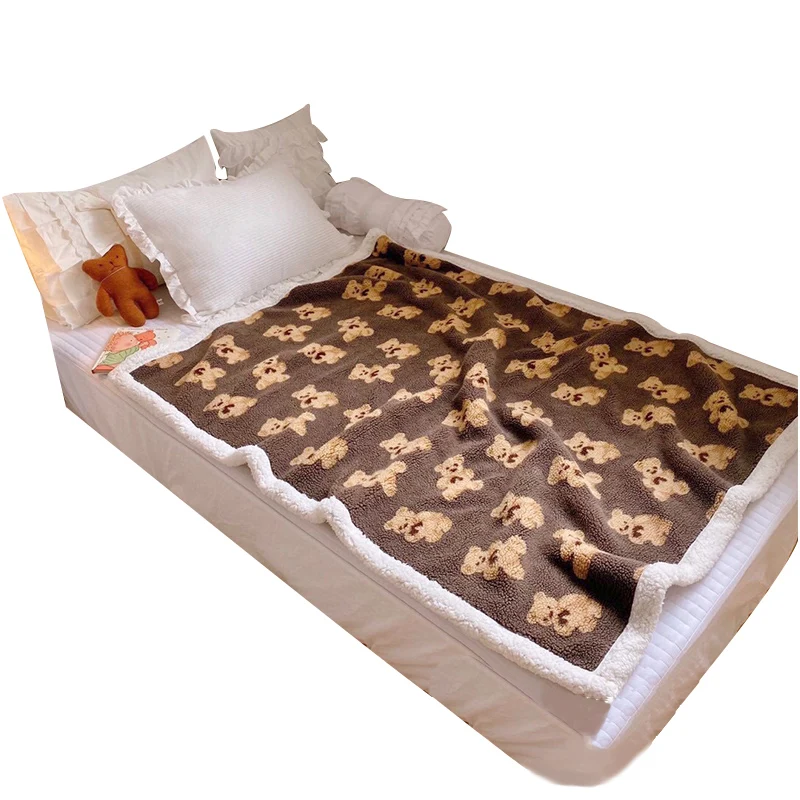 

Autumn and winter Blanket Sofa blanket lovely cashmere warm skin blanket cover blanket warm thickened blanket bedding
