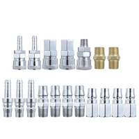 18pcs stainless steel pneumatic fitting nitto type quick coupler air hose fittings air compressor connector coupler adapter