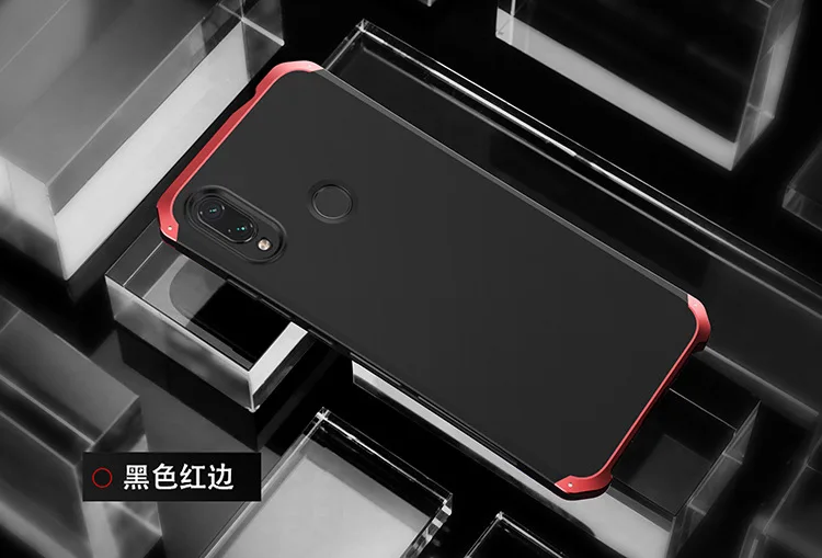 Текстурированная анти-осенняя Металлическая Рамка PC задняя для Redmi Note 7 5 Note7 Global алюминиевый сплав бампер чехол Note 6 Pro крышка с подарком