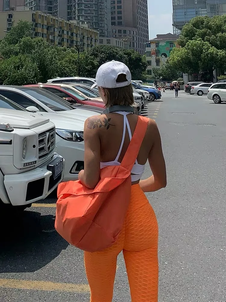 2021 ALL NEW WOMEN AWESOME GYM BAG FITNESS ORANGE