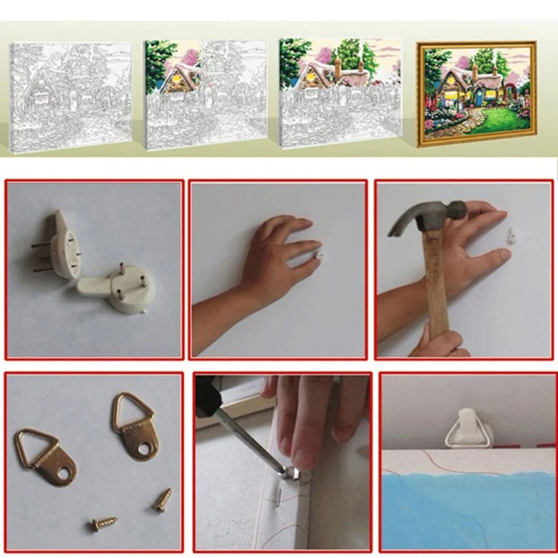 DIY картина маслом по номерам анималистический рисунок на холсте Украшения дома и