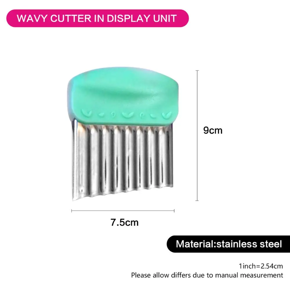 Фисман французский жарки волнообразный резак нержавеющая сталь картофельное