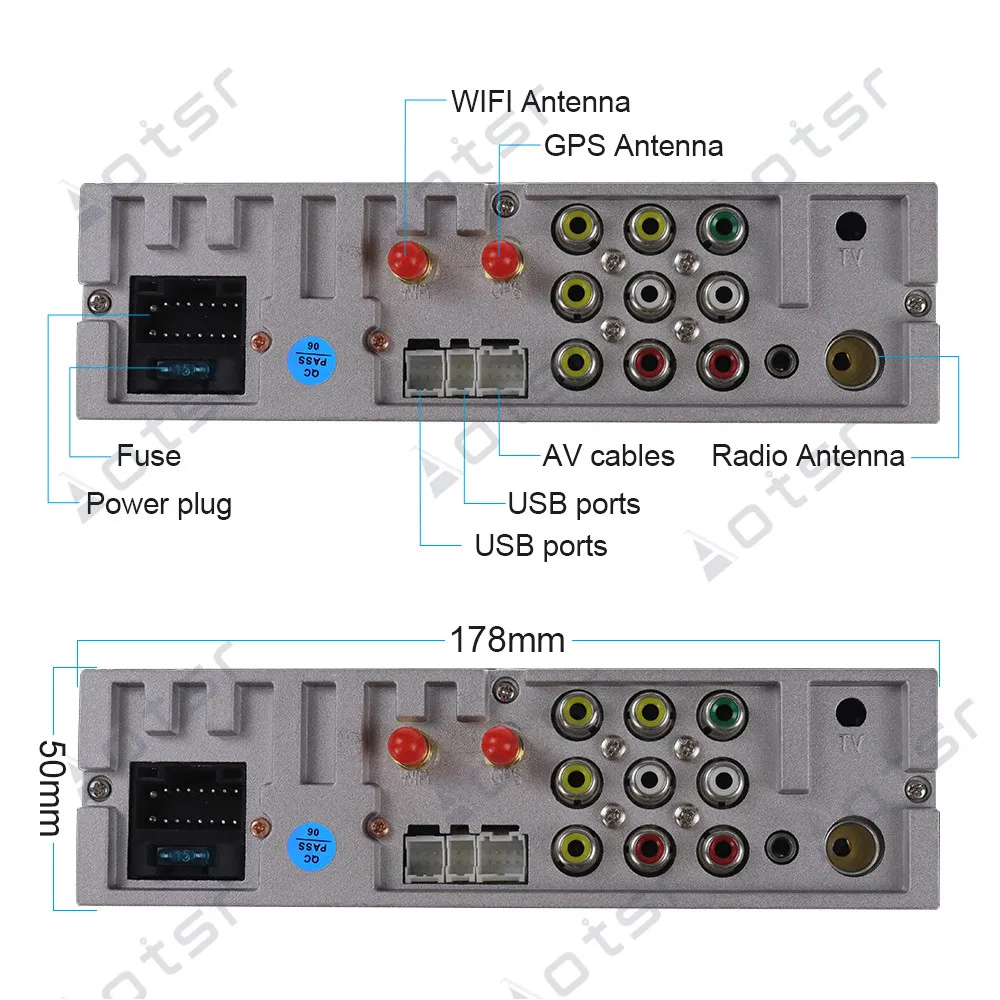 AOTSR Android 9.0 64GB Car Navigation For Toyota VIOS 2008-2013 GPS Auto Accessories 1 din Stereo Player Radio Head Unit | Автомобили и