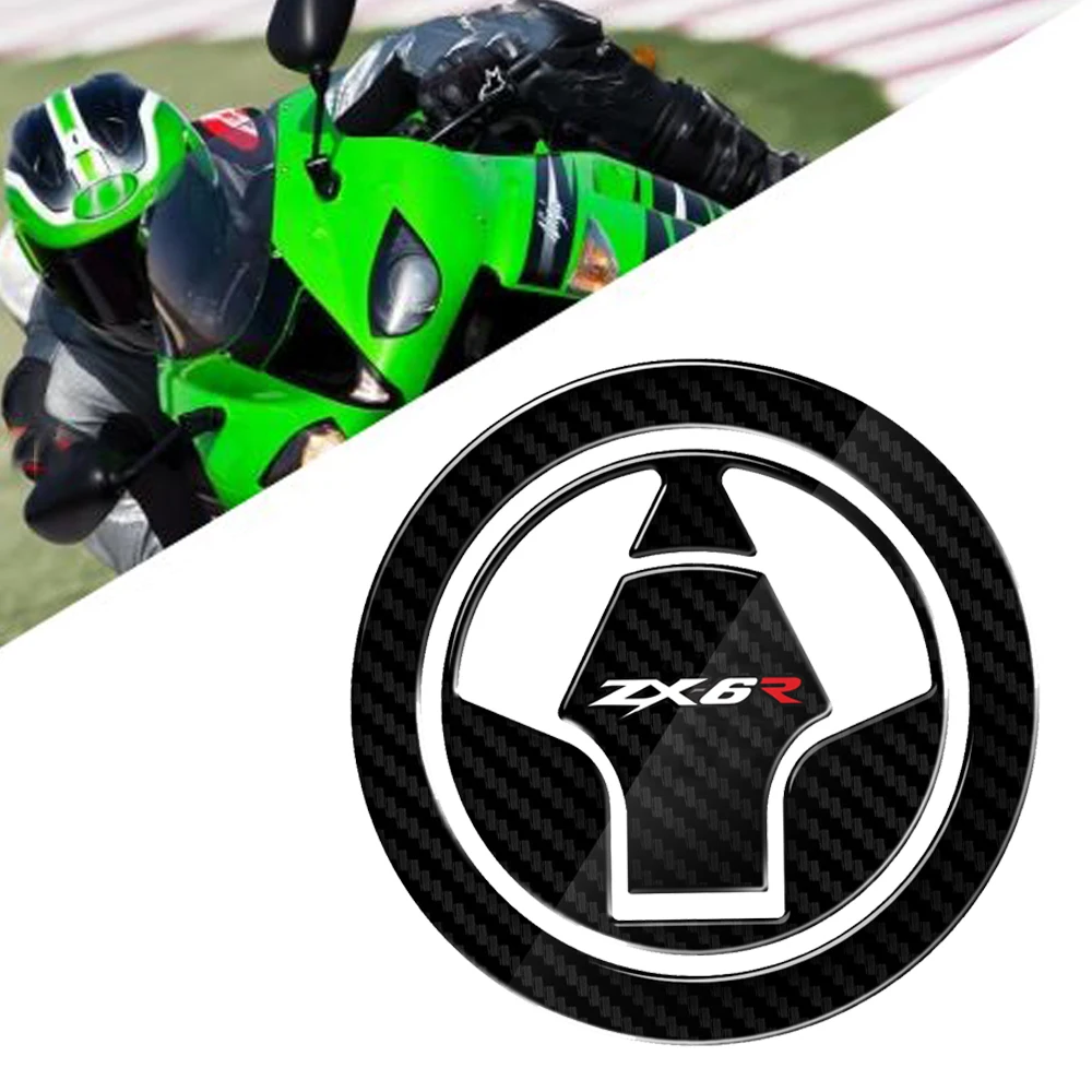 Для Kawasaki Ninja ZX-6R ZX600 ZX636 3D углеродный внешний вид крышка топливного бака мотоцикла