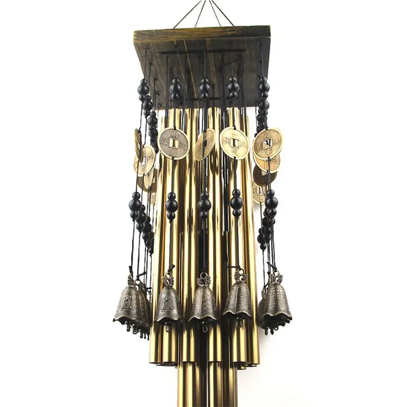 

Outdoor Indoor Metal Tube Wind Chime with Copper Bell Large Windchimes for Patio Garden Terrace Wholesales