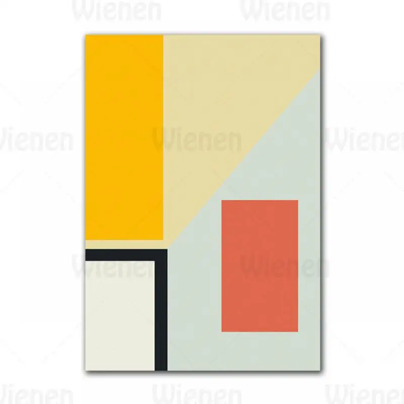 

Abstract Geometric Painting Colorful Block Wall Picture Nordic Painting Minimalist Home Decoration Living Room Print and Poster