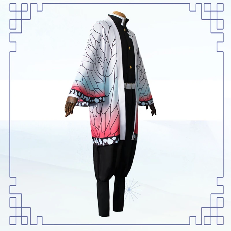 Костюм для косплея кимоно из аниме рассекающий демонов парик шинобу камадо