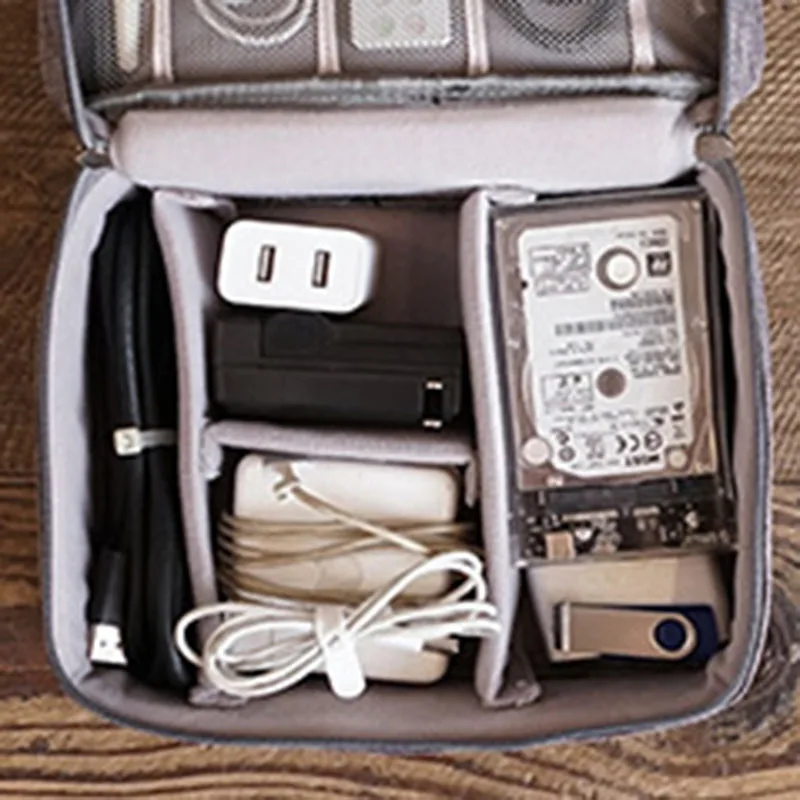 Цифровые аксессуары сумка для хранения дорожная портативная usb-кабель