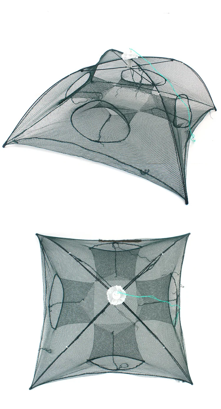 Портативная рыболовная сеть с 20 отверстиями для забрасывания раков Ловца