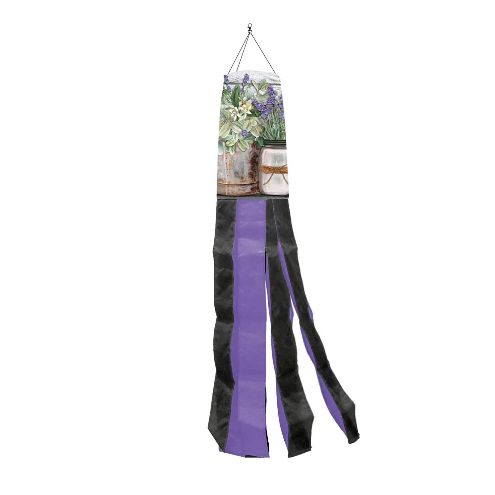 

Home Garden Aviation Windsock With Flower Bag Rip-stop Wind Measurement Weather Vane Reflective Belt Wind Monitoring Toy Kite