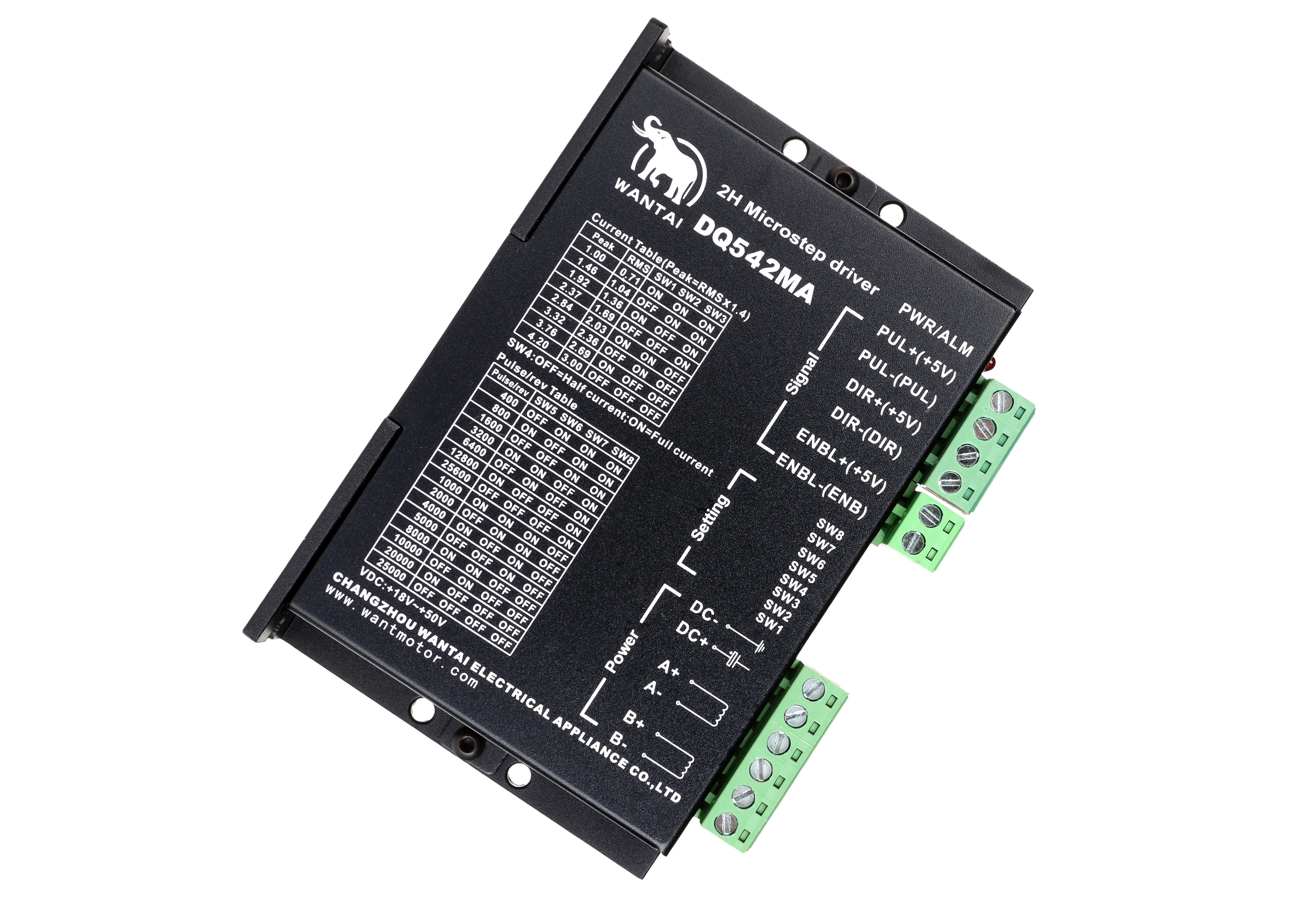 Фото ЧПУ Wantai 1 Axis Nema23 Stepper Motor WT57STH115-4204A 425oz 4.2A + Драйвер DQ542MA лазерный гравировальный ЧПУ Wantai 1 Axis Nema23 Stepper Motor WT57STH115-4204A 425oz 4.2A + Драйвер DQ542MA лазерный гравировальный