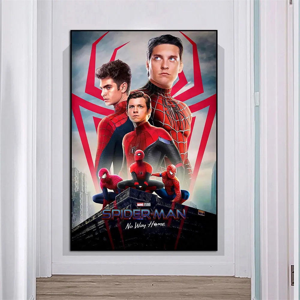 

Marvel New Movie Spider-Man No Way Home Poster Prints Canvas Paintings Wall Art Picture Room Home Decor For Marvel Fan Best Gift