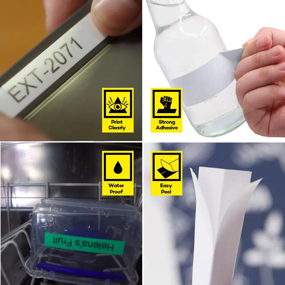 Tze435 белый на красном 12 мм совместимый для принтера Brother p-touch Refill label Tape Tze-435 tz-435 tze tz