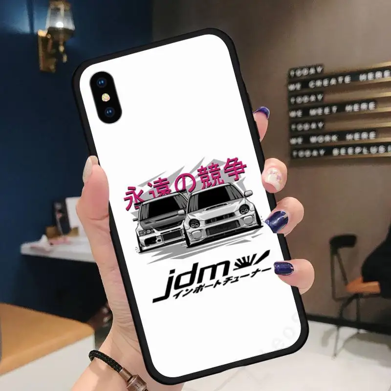 

racing car JDM cartoon Phone Case for iPhone 11 12 pro XS MAX 8 7 6 6S Plus X 5S SE 2020 XR