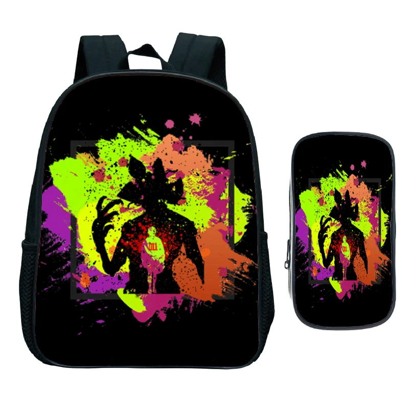 Крутой Детский рюкзак странные вещи милый узор сумка для начальной школы