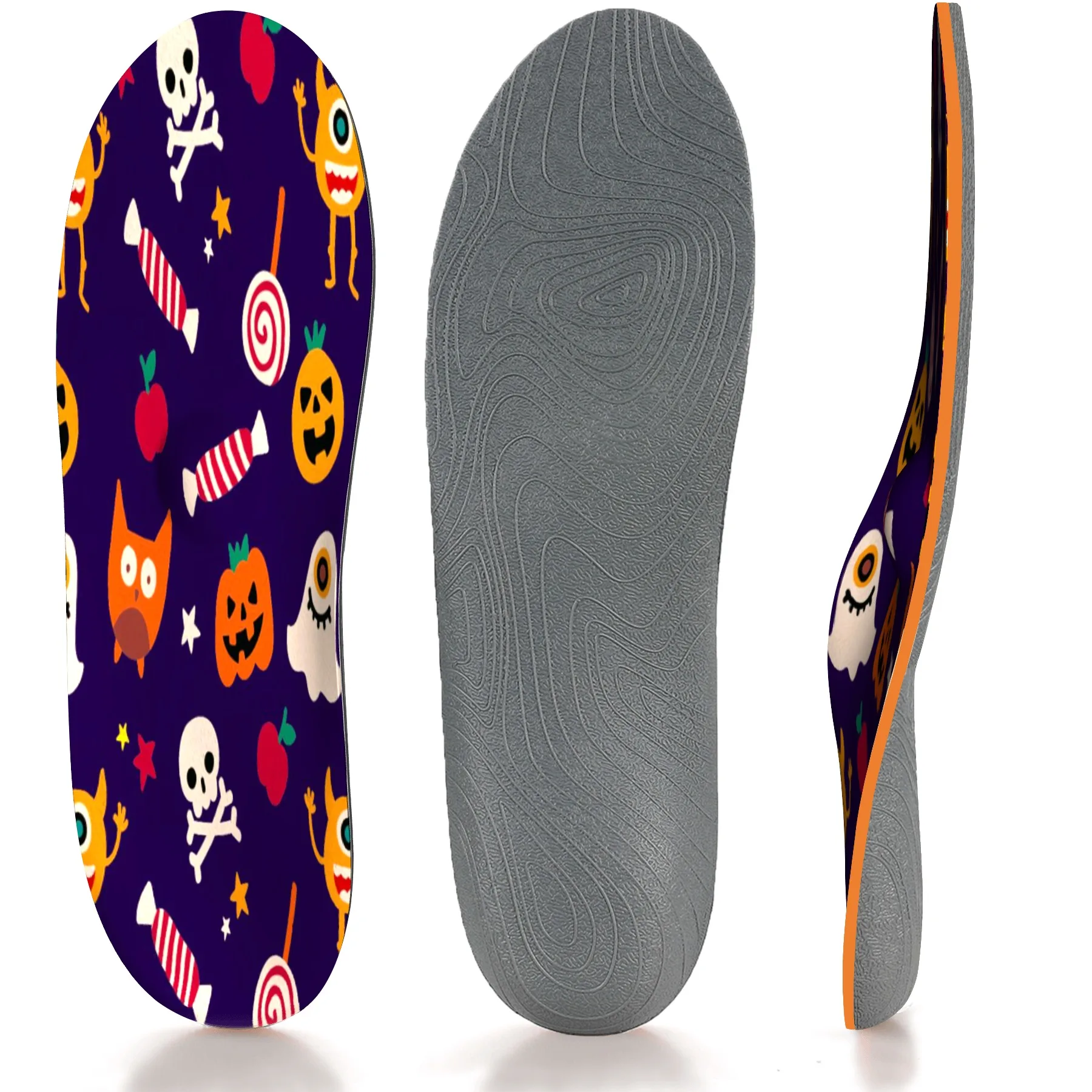 

Halloween cartoon plantar fasciitis non-slip arch support orthopedic insoles flat feet comfortable orthopedic men and women