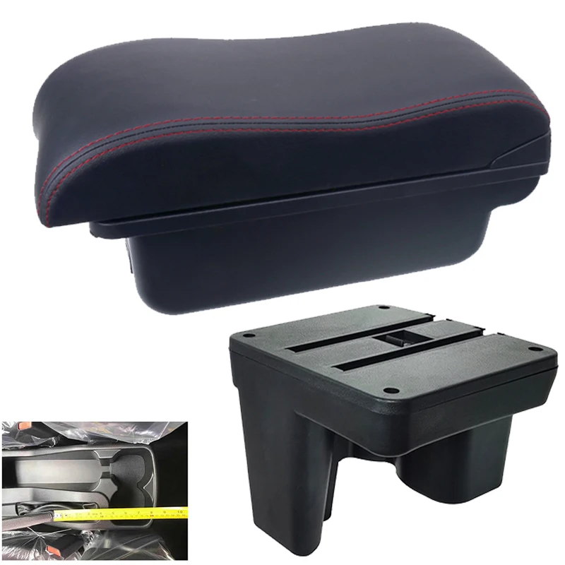 

Armrest Box For Toyota Hilux Auto Interior Retrofit Parts Storage Cup Holder Ashtray Car Accessories USB LED Simple Installation