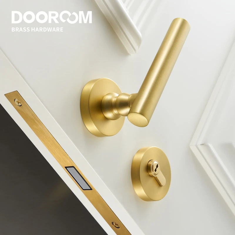 Dooroom латунный дверной замок набор современный скандинавский интерьер спальня