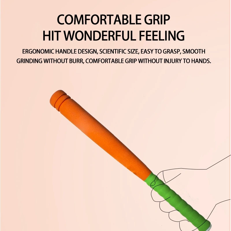 

Baseball Toy Set Soft Activity Fitness Safety Sports Play Games Kids Training Outdoor Toy