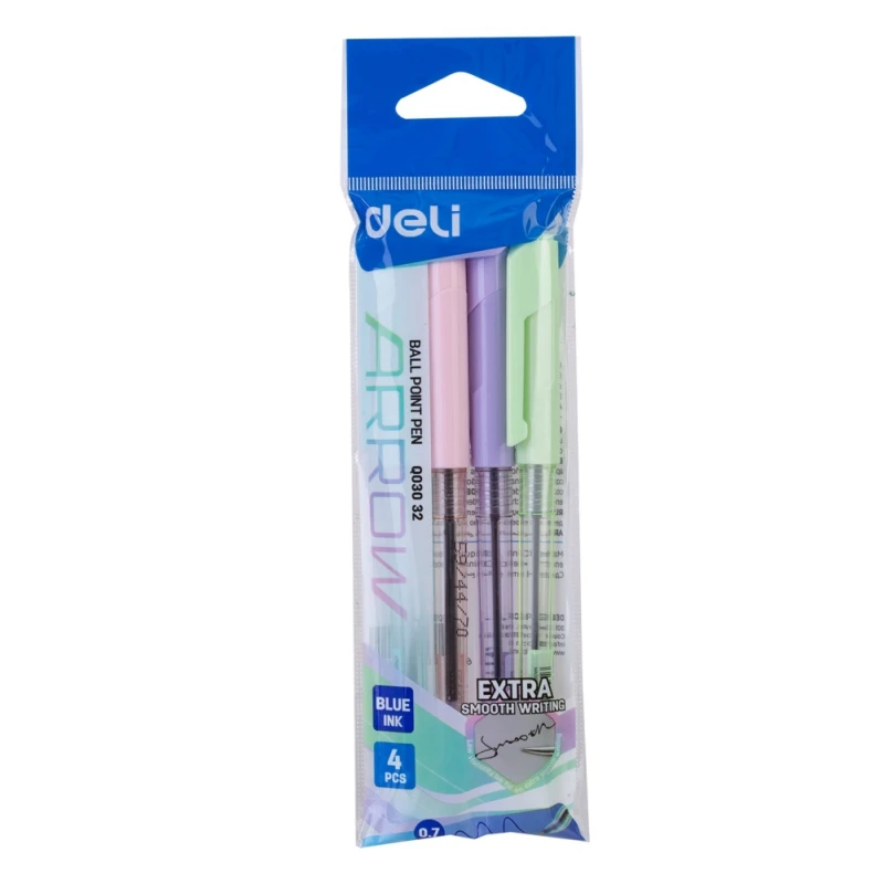 

Deli Medium Oil Pen 0.7mm mini nib, tungsten carbide ball nib, low viscosity ink, smooth writing and not easy to break ink