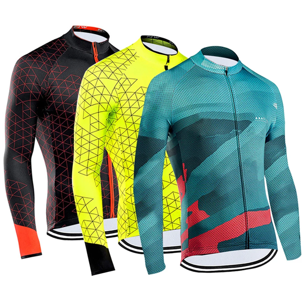 Новинка осенне весенняя одежда для велоспорта Джерси с длинным рукавом горных