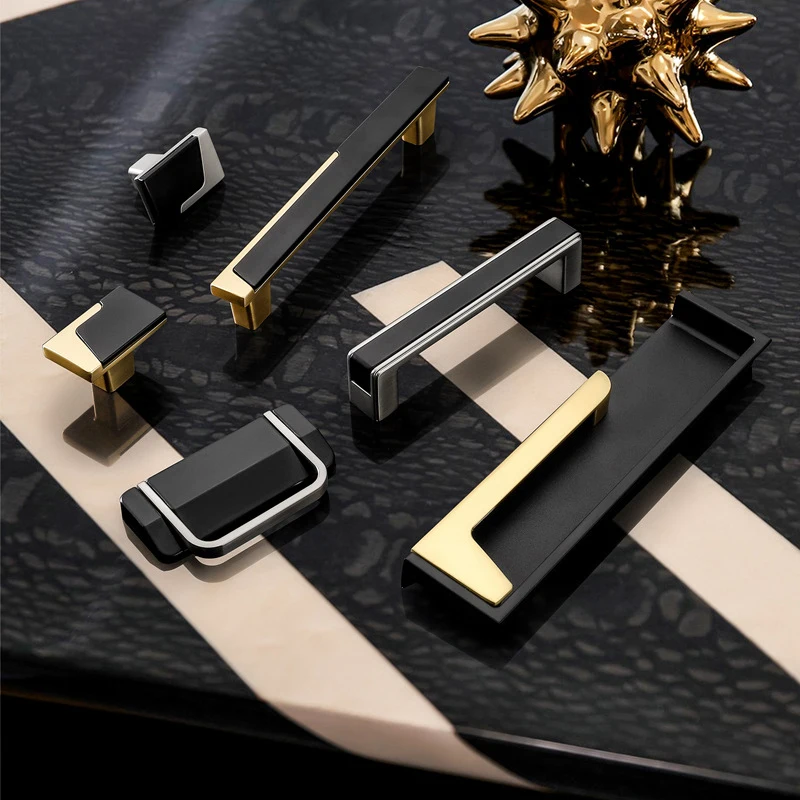 

Modern Minimalist Light Luxury Golden Lengthened Wardrobe Door Drawer Small Handle Nordic Cupboard Shoe Cupboard Door Handle Kit
