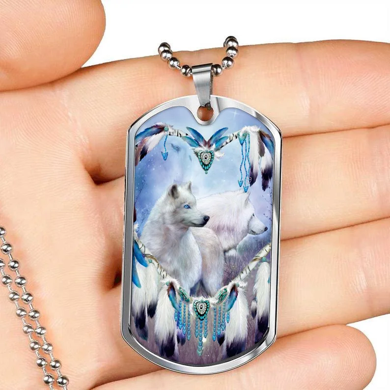 Новый модный волк ожерелье Собака бирка кулон ювелирные изделия