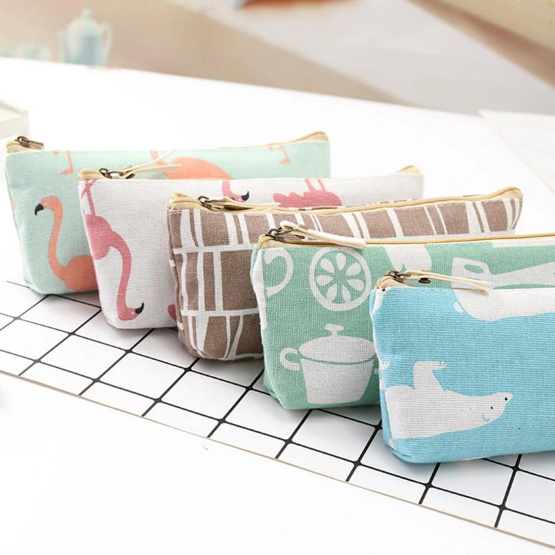 1 шт./лот мультяшный страусиный полярный медведь чайный пенал студенческое