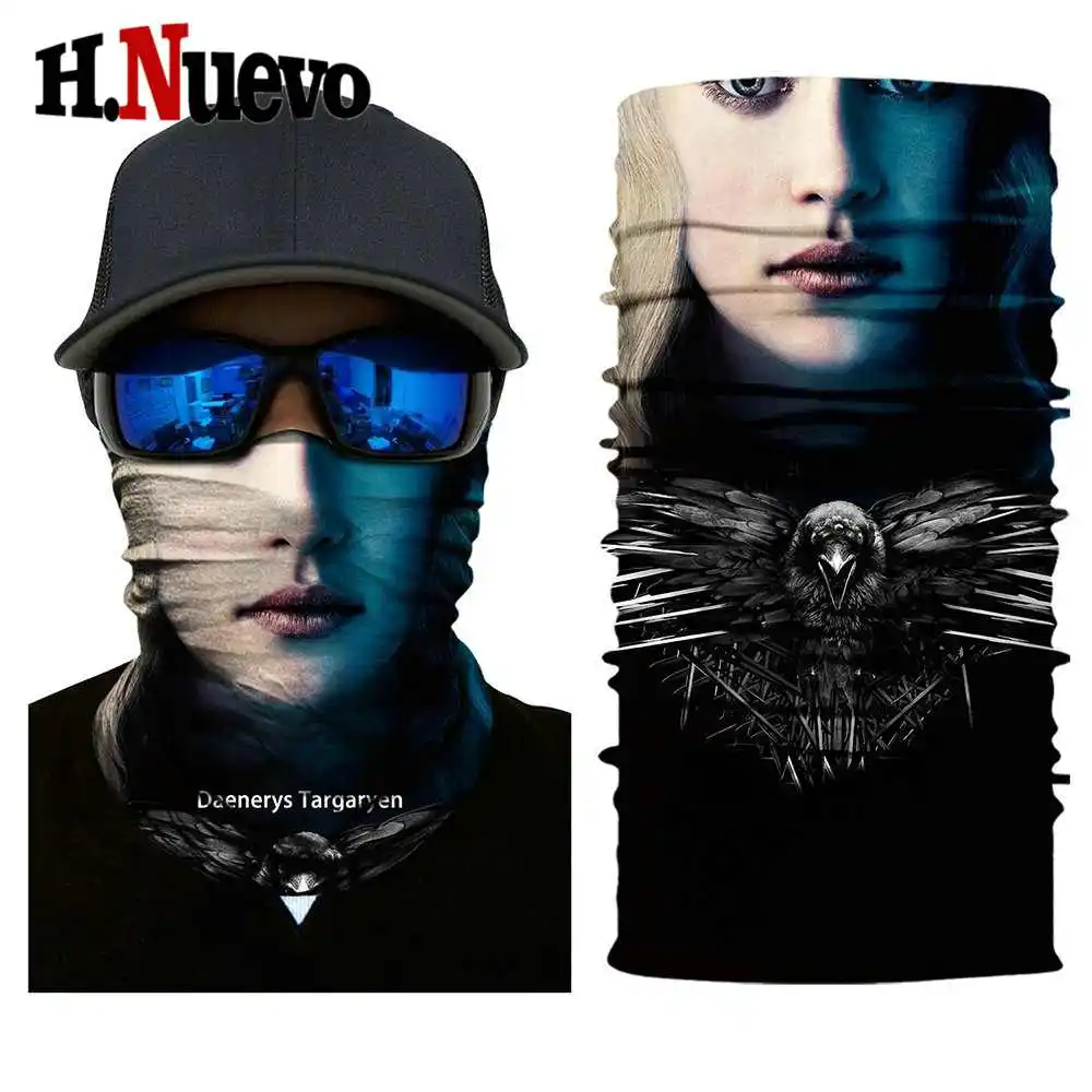 Балаклава маска для лица Мотоцикл призрак тактическая Durag Лыжная велосипедная тушь мотоциклетный шарф маска череп маски бандана мотор - Цвет: HR040496