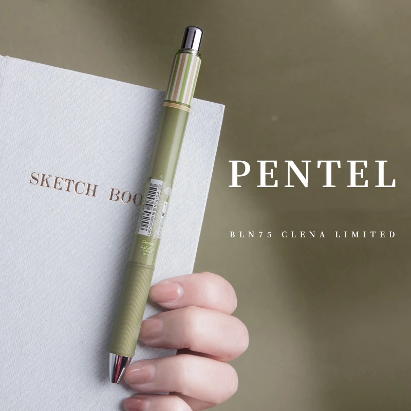 Винтажный выпуск! Японская гелевая ручка Pentel EnerGel Cafe De Clena 0 5 мм с черными