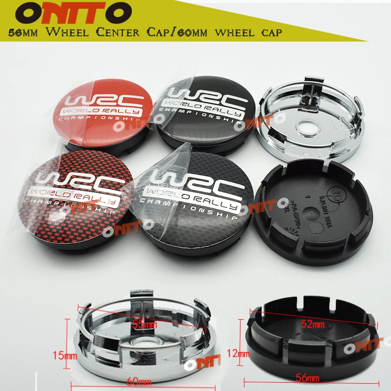 4 шт. Бесплатная доставка 60 мм логотип wrc автомобильная эмблема колпачки на