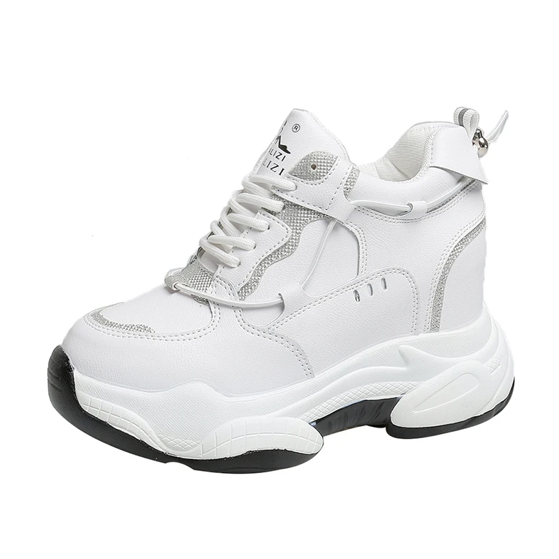 2020 модная женская обувь на платформе Дышащие осенние кроссовки Повседневная