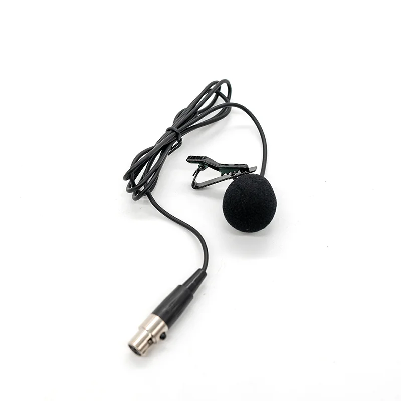 lavalier microphone Топ Профессиональный 4 канала UHF беспроводной караоке микрофон системы с Чехол handhled микрофон для сцены церкви свадьбы - Цвет: lavalier microphone