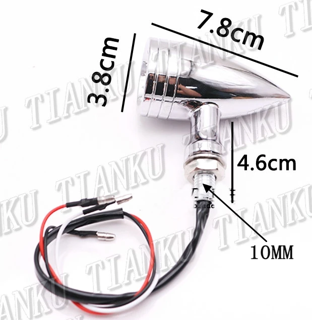 Металлический светодиодный поворотник для Honda Shadow Spirit Saber Aero ACE Steed VLX 400 600 1100 DLX VTX1300