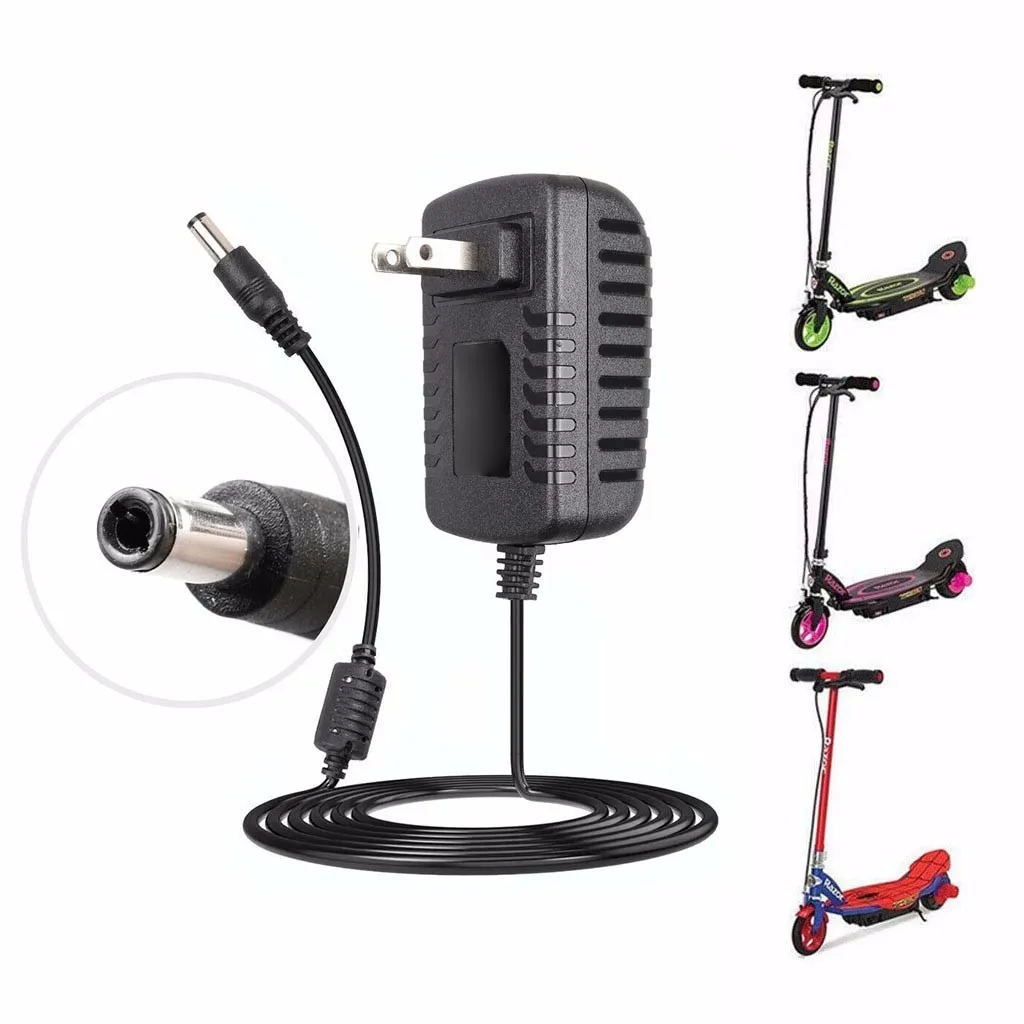 

Scooter Parts 12v Battery Charger For Ra.zor Power C.ore E90 ,epunk, Xlr8r, Electric Scooters Over-load Protection Cargador