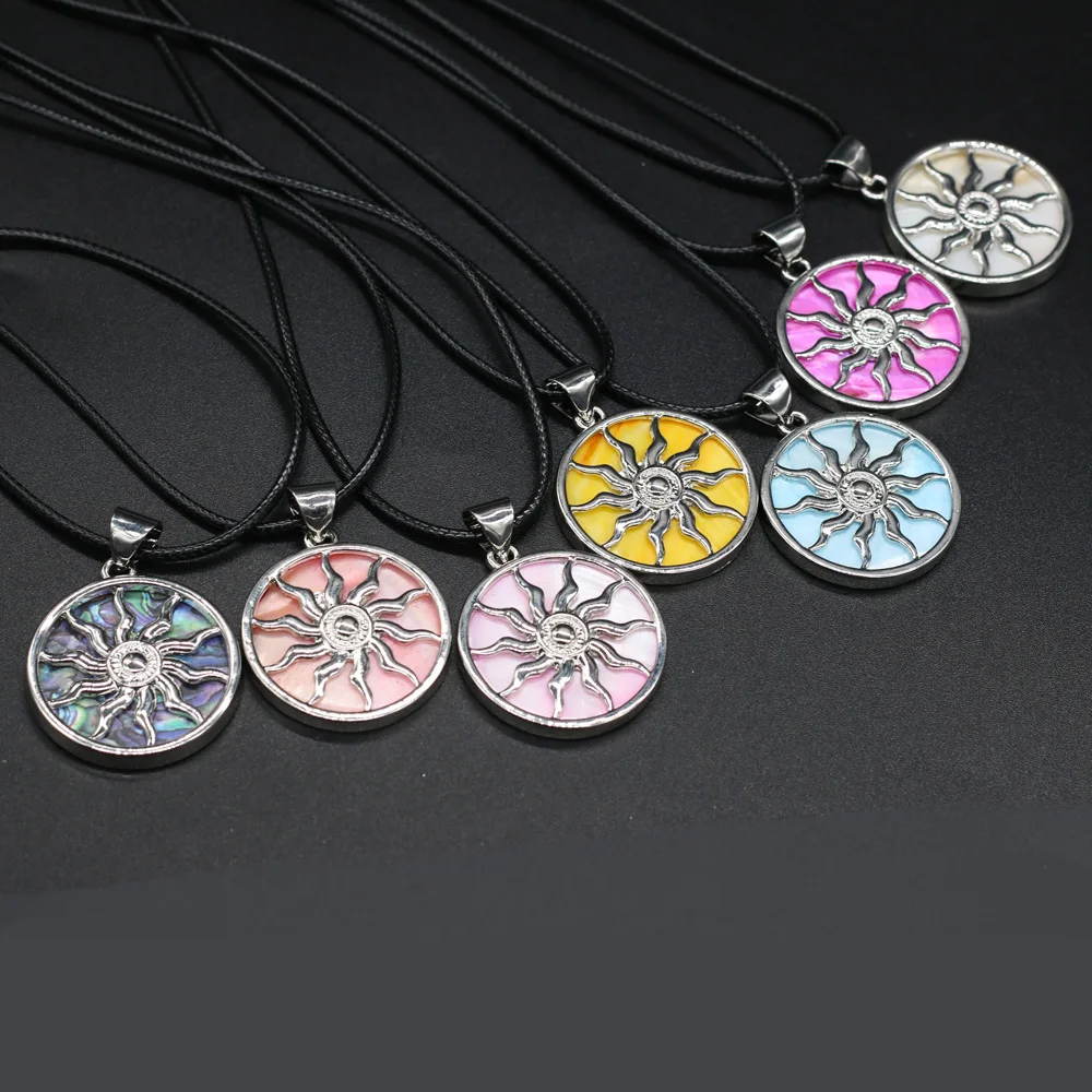 2020 новый милый сплав Защита от солнца очки прелести ожерелье из натурального камня кулон в виде раковины абалона ожерелья богемное колье ювелирное изделие в подарок на день рождения для девочки